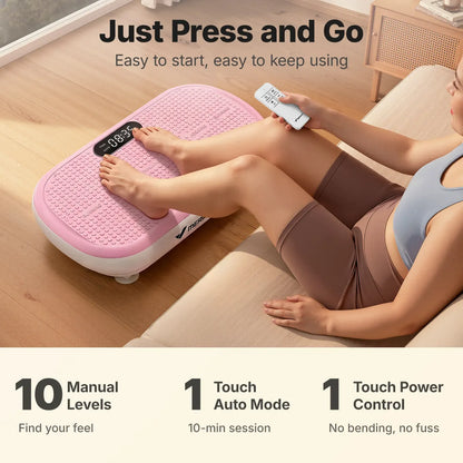 Merach High-Power Vibration Plate Exercise Machine – 440lbs Capacity