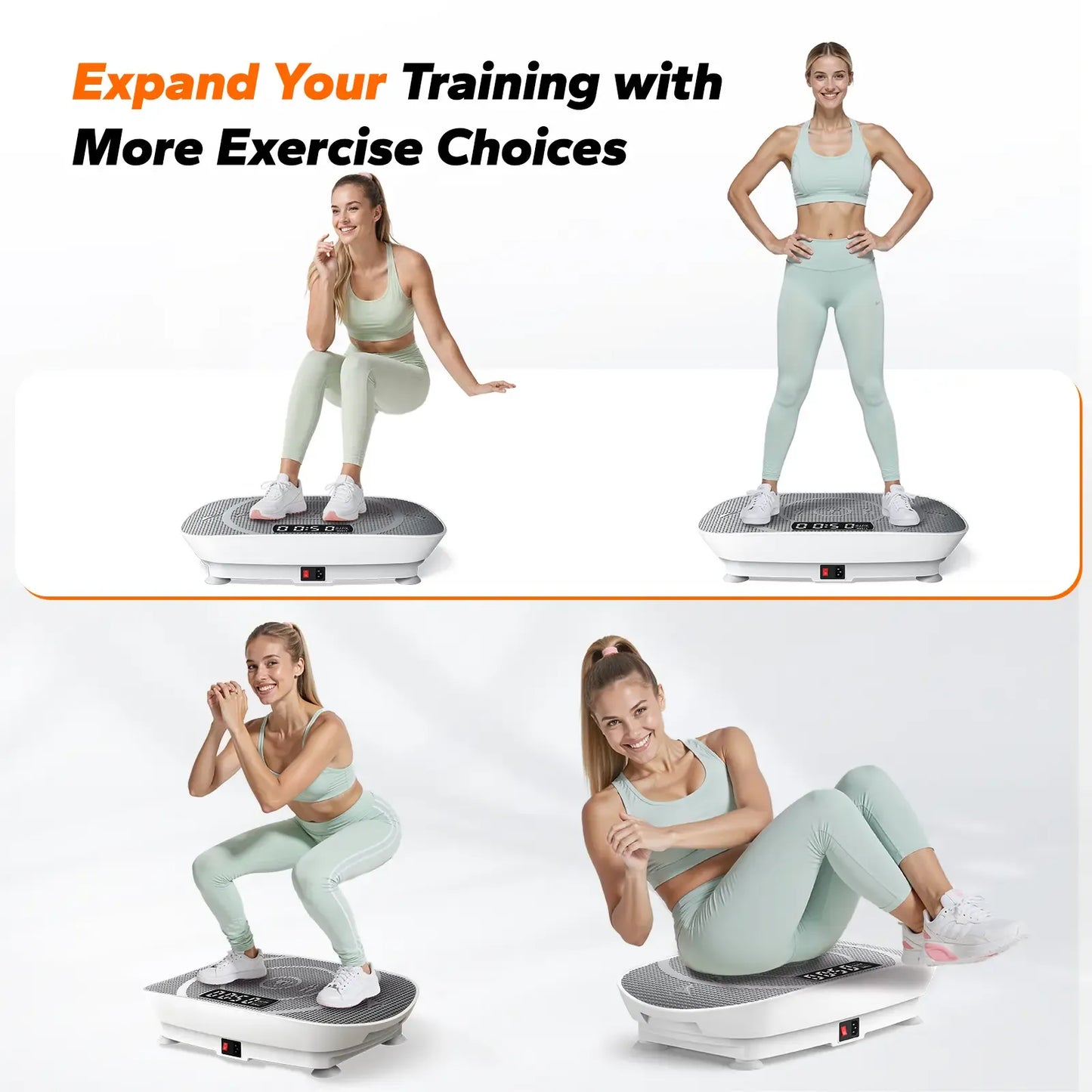 Merach Slim Vibration Plate Exercise Machine – Lymphatic Drainage & Whole Body Workout