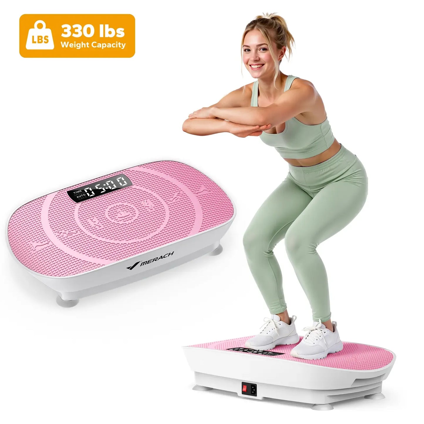 Merach Slim Vibration Plate Exercise Machine – Lymphatic Drainage & Whole Body Workout