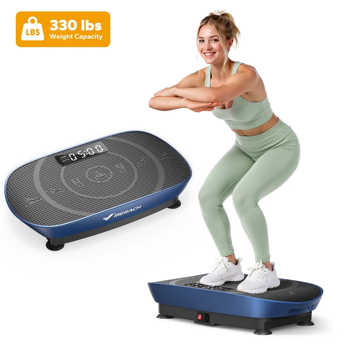 Merach Slim Vibration Plate Exercise Machine – Lymphatic Drainage & Whole Body Workout