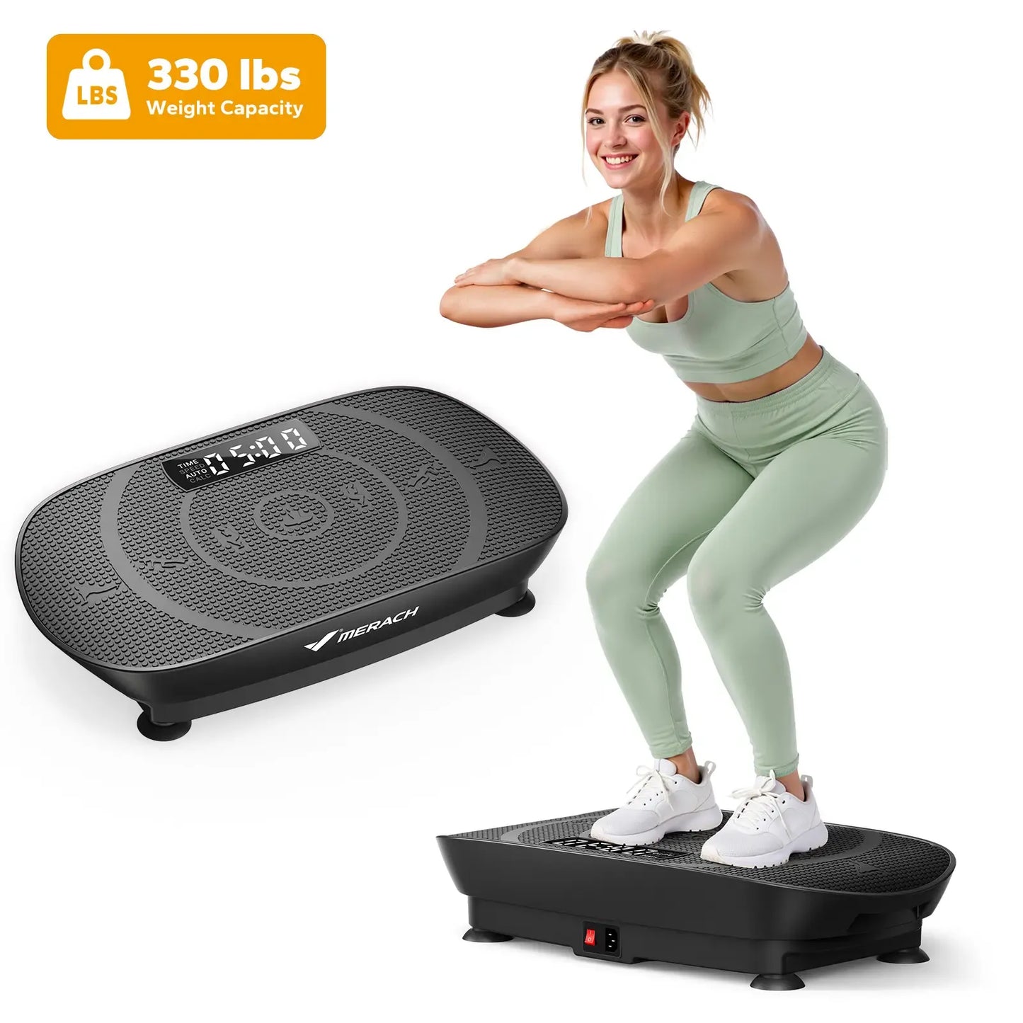 Merach Slim Vibration Plate Exercise Machine – Lymphatic Drainage & Whole Body Workout