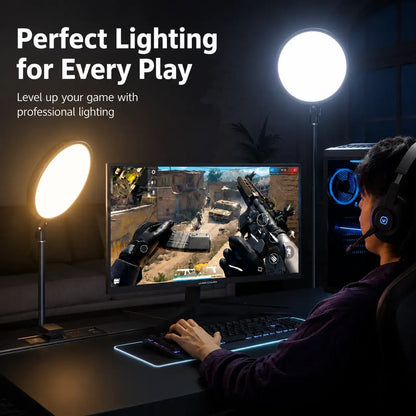 Weilisi Large Dimmable LED Ring Light with 79" Stand & Phone Holder