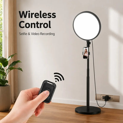 Weilisi Large Dimmable LED Ring Light with 79" Stand & Phone Holder