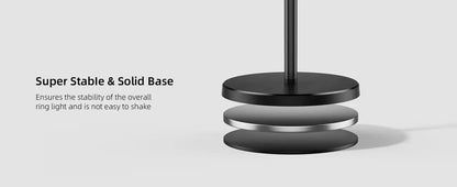 Weilisi Large Dimmable LED Ring Light with 79" Stand & Phone Holder