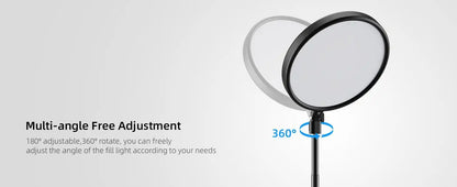 Weilisi Large Dimmable LED Ring Light with 79" Stand & Phone Holder