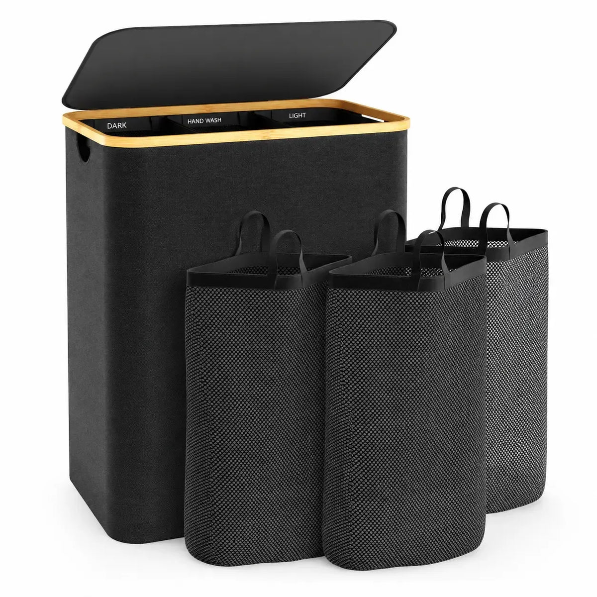 UFORU 160L 3-Section Laundry Basket