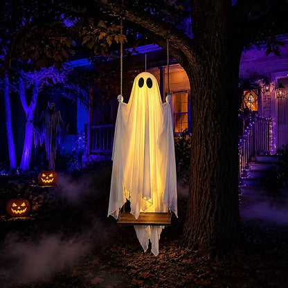 5FT Hanging Ghost with Remote Lights